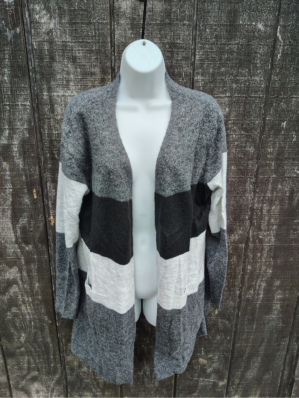 Modern Canvas Cardigan Sweater Top